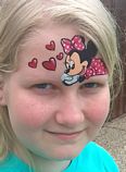 Minnie face painting